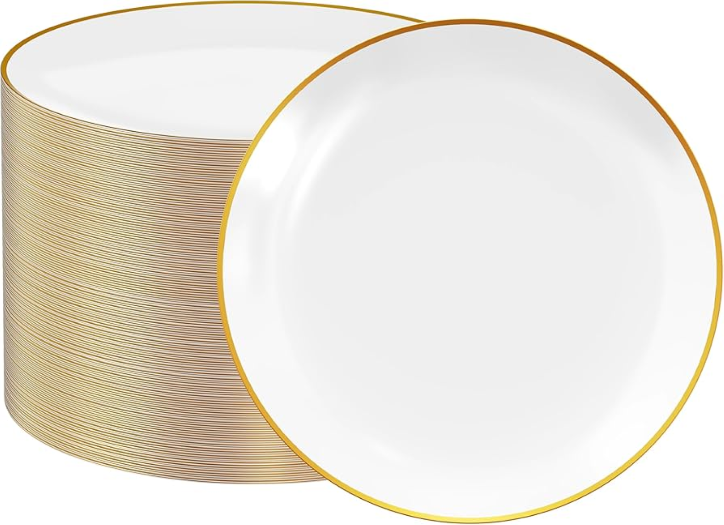 FD-2327-2 PLASTIC PLATE GOLD DOTS MEDIUM